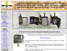 Tablet Screenshot of kegkits.com